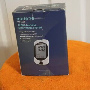 Metene Blood Glucose Monitoring System With Black and White Monitor